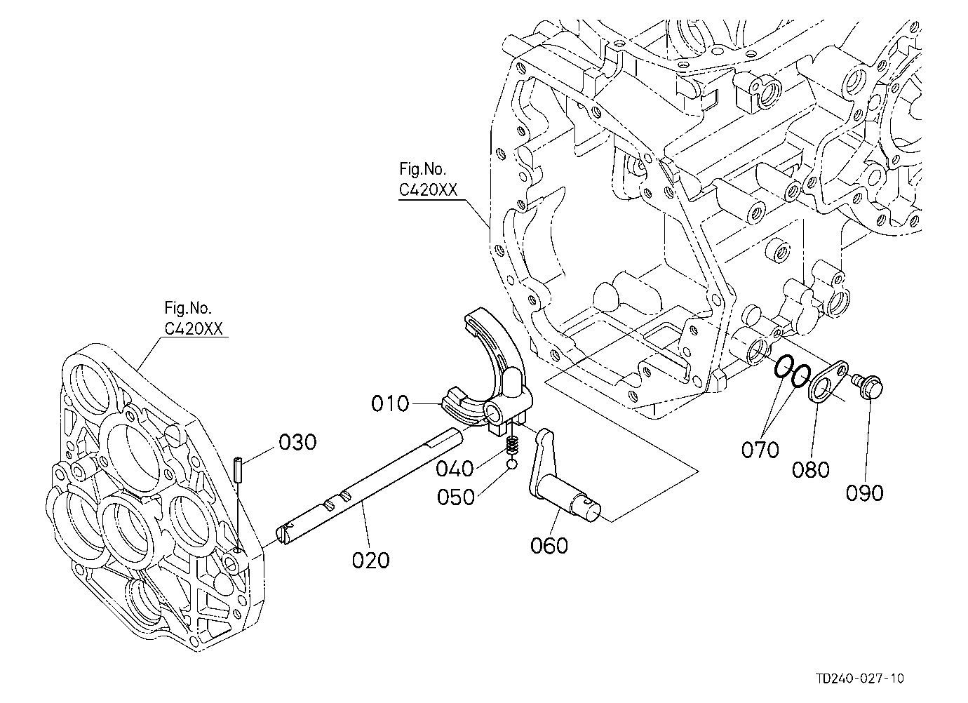 Range Gear Shift Fork