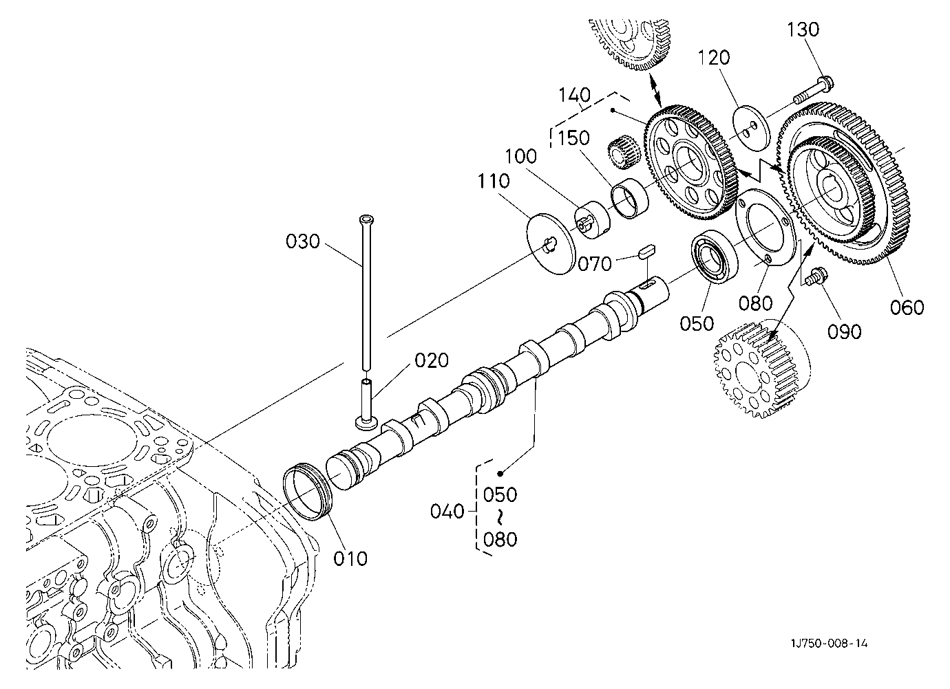 Camshaft And Idle Gear Shaft