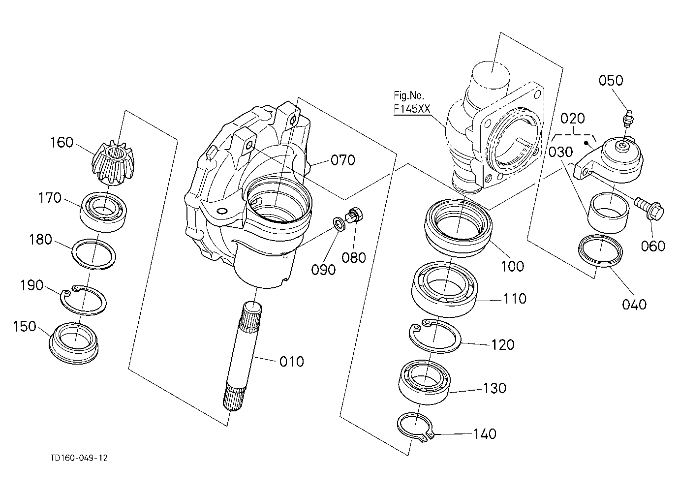 Front Axle Case Rh