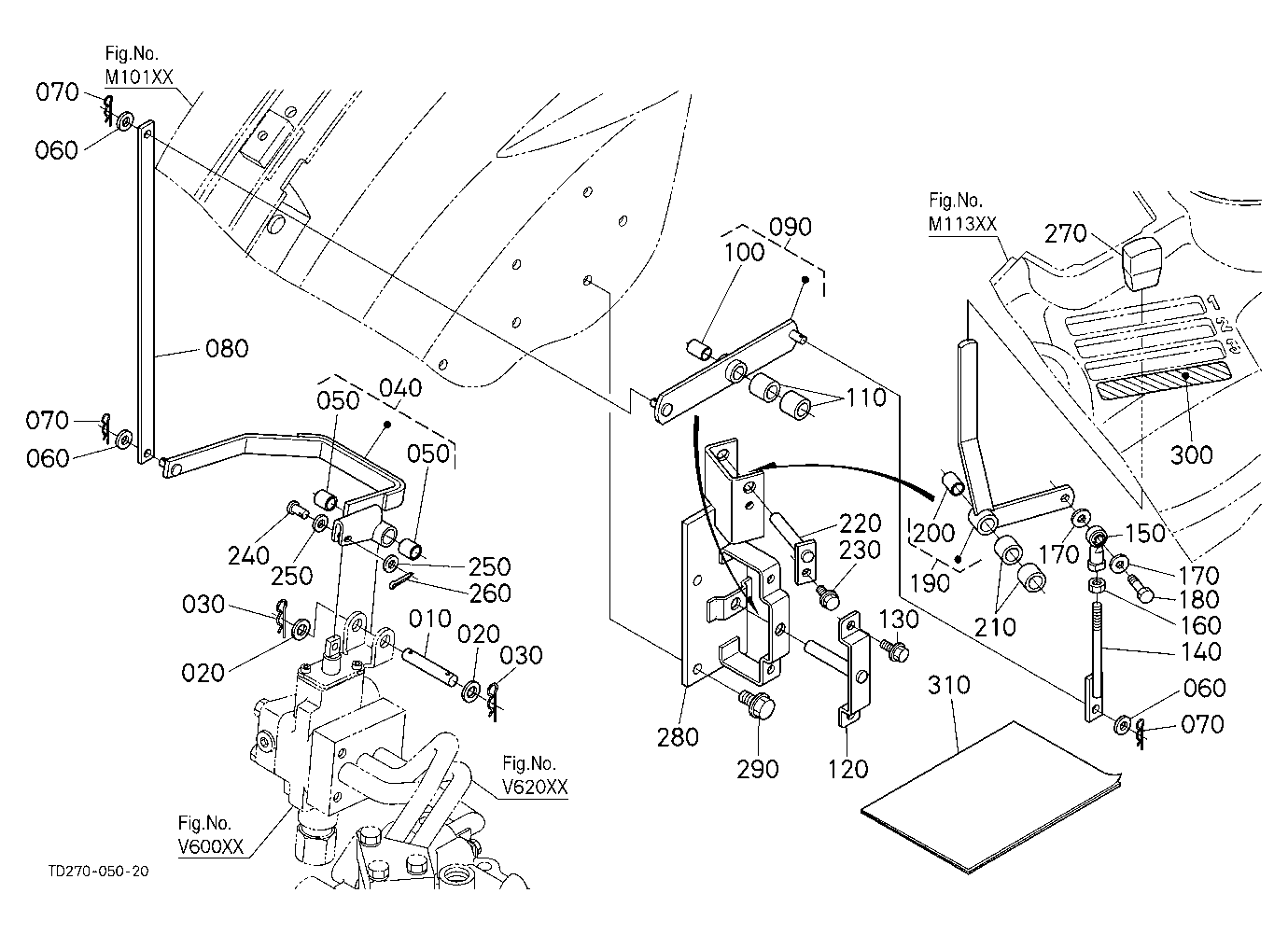 Auxiliary Control Valve Lever (1St) (W/G No.L8346A