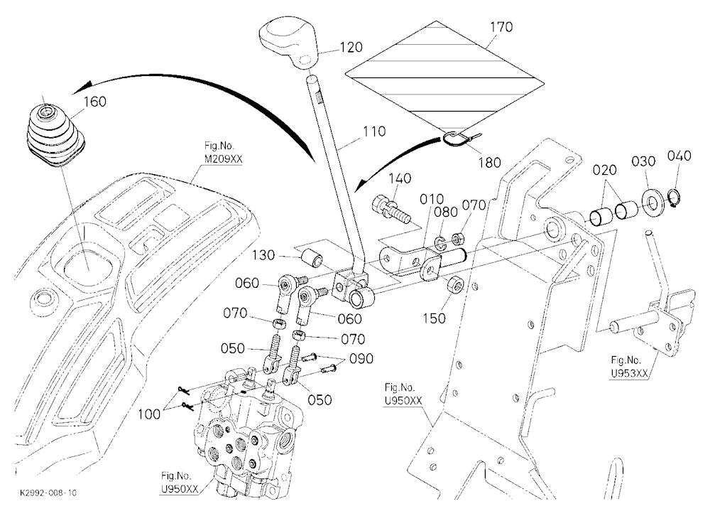 Front Control Valve Kit (Control Lever) [Option]
