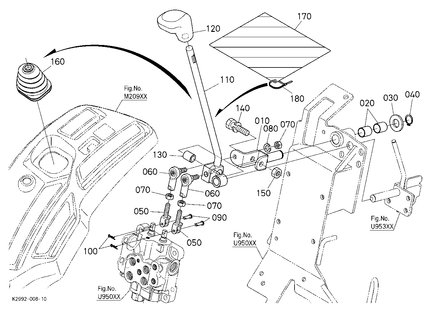 Front Control Valve Kit (Control Lever) [Option]