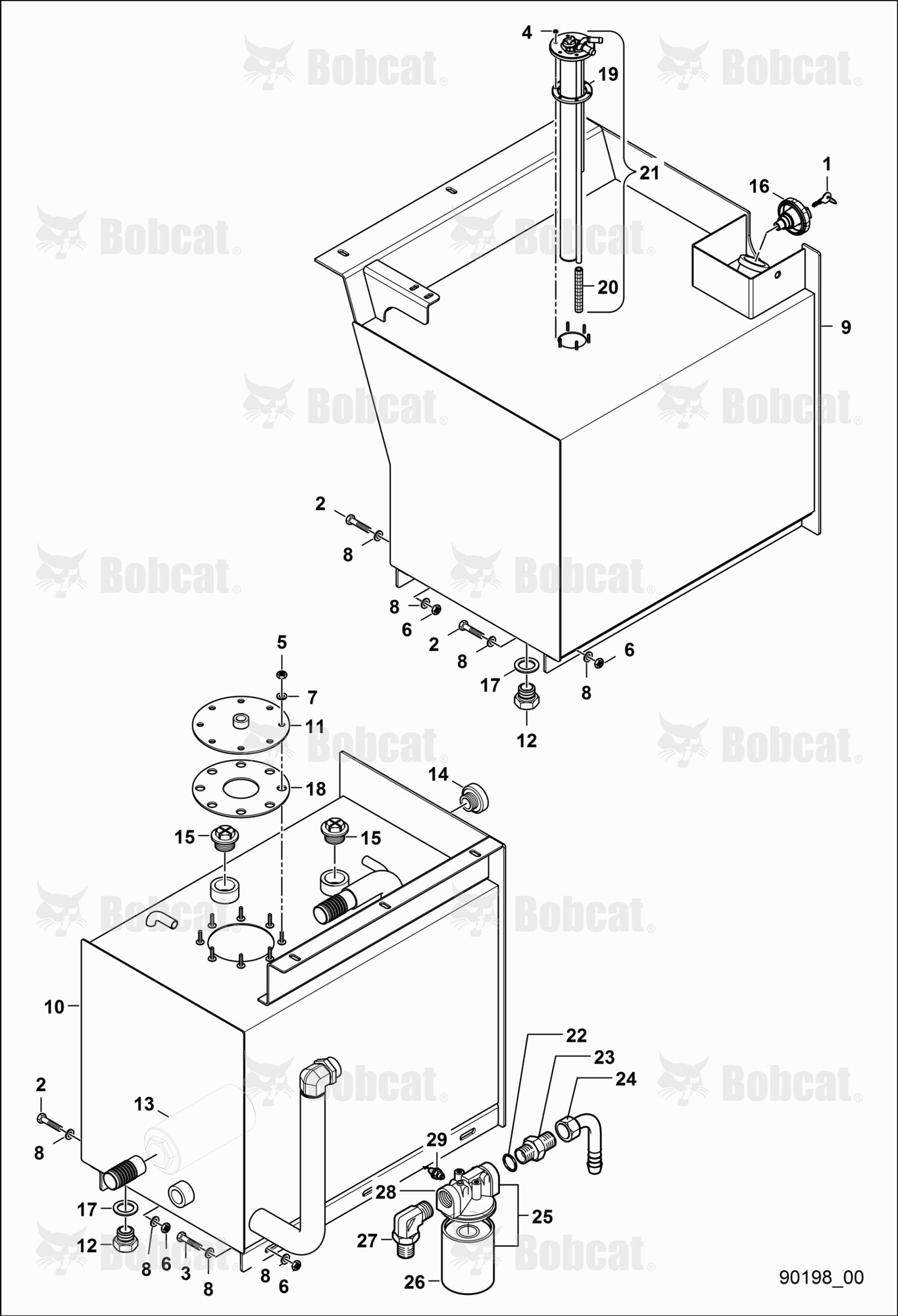 Diesel and Oil Tank