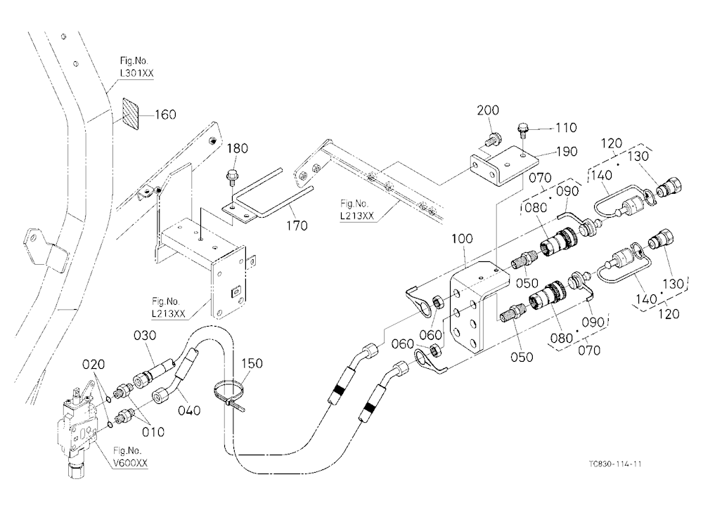 Auxiliary Control Valve Coupler (1St) (W/G No.L856