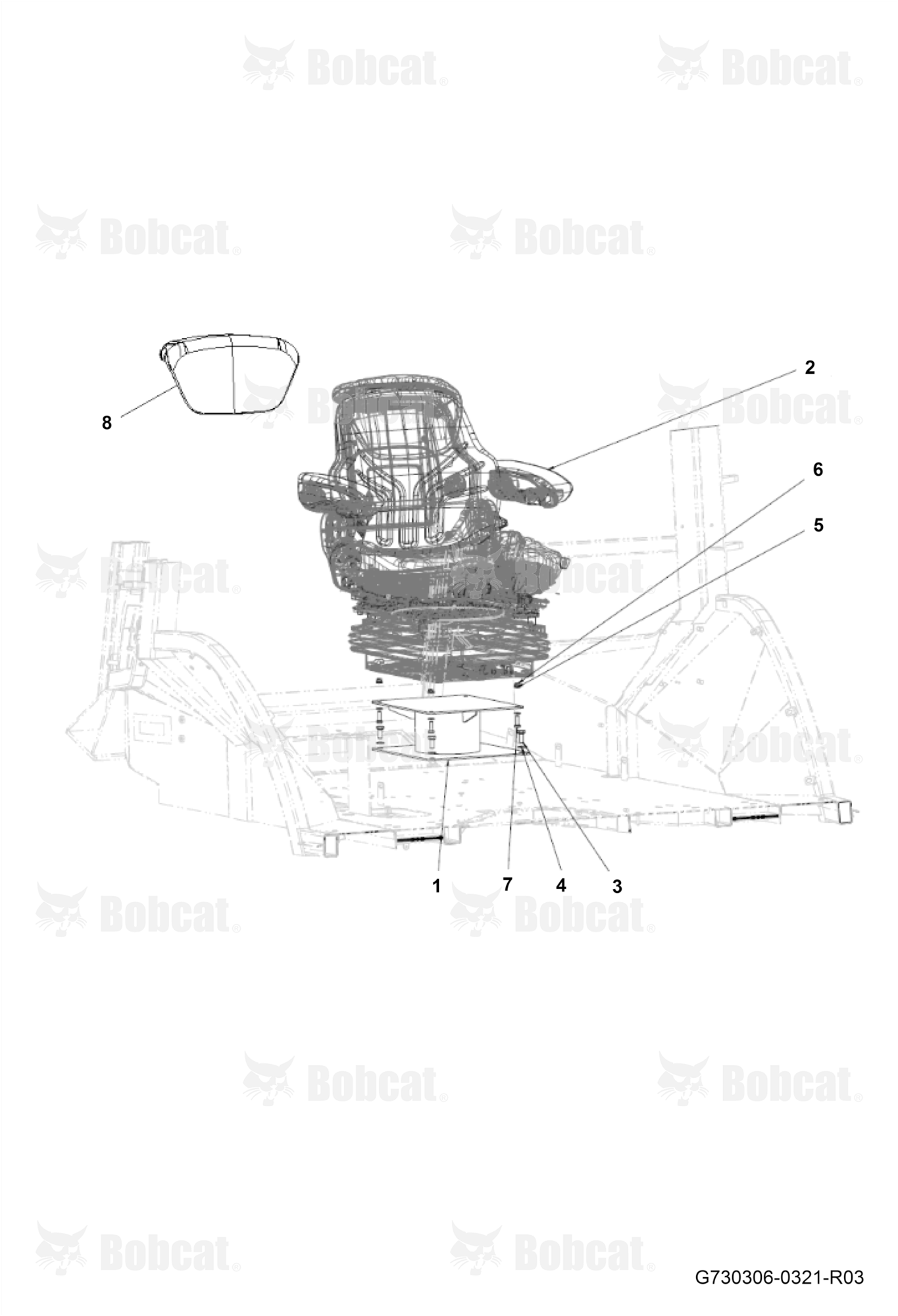 Seat Connections  B53S11001 - B53S11211