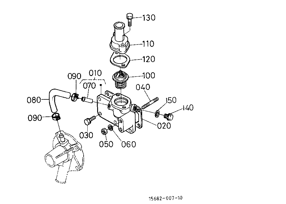 Water Flange/Thermostat