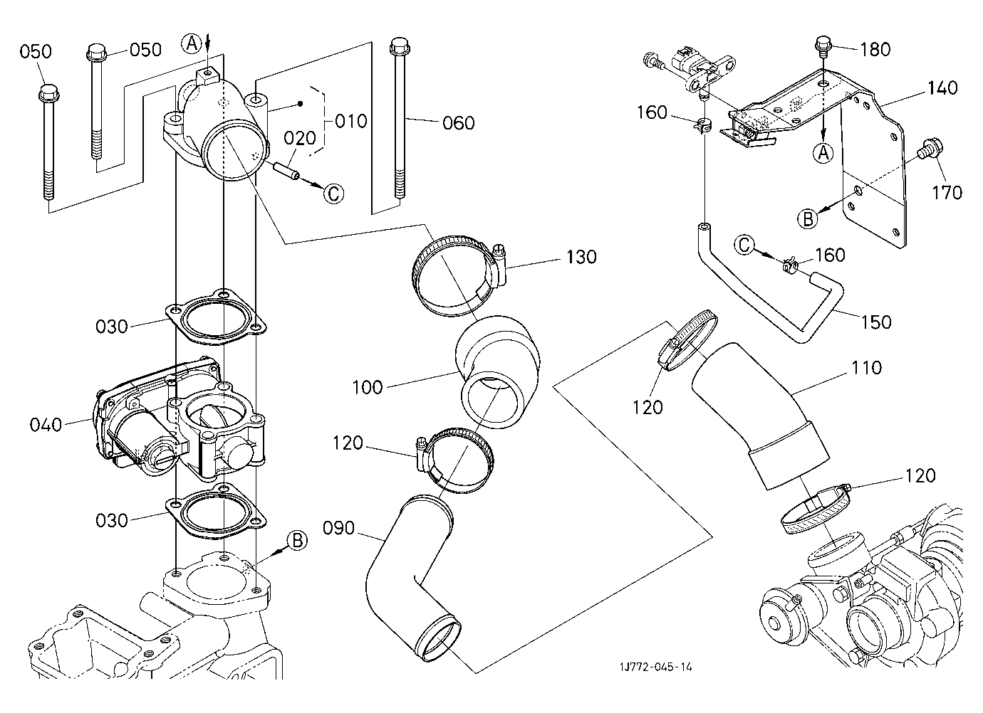 Air Cleaner Flange And Throttle Valve