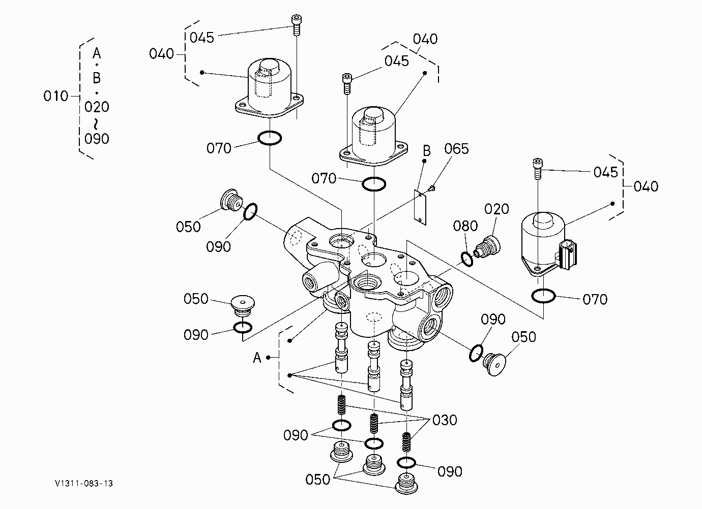 CHANGE VALVE [COMPONENT PARTS]