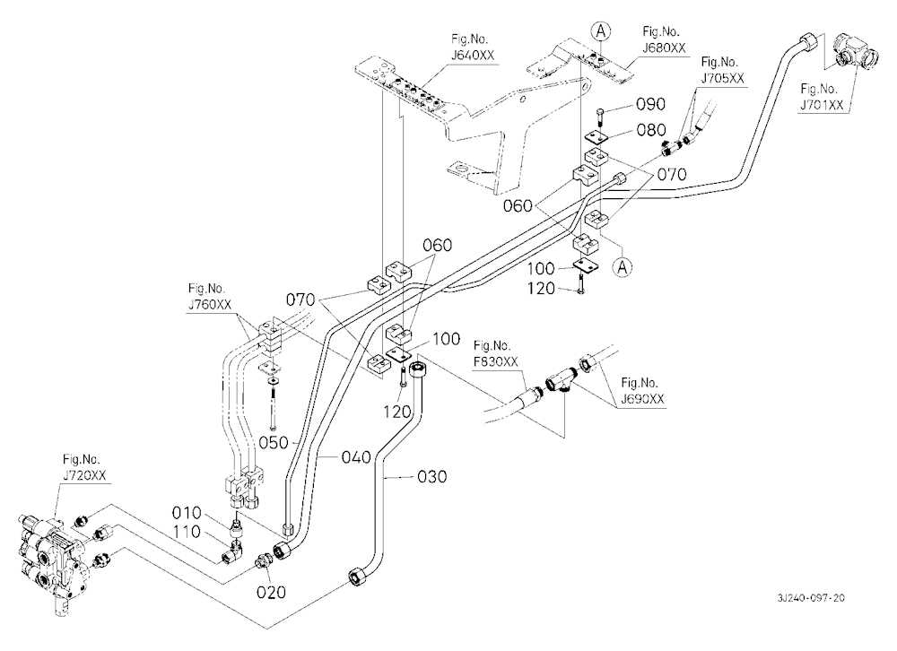 Front Suspension Valve Pipe (Rear) [With Front Sus