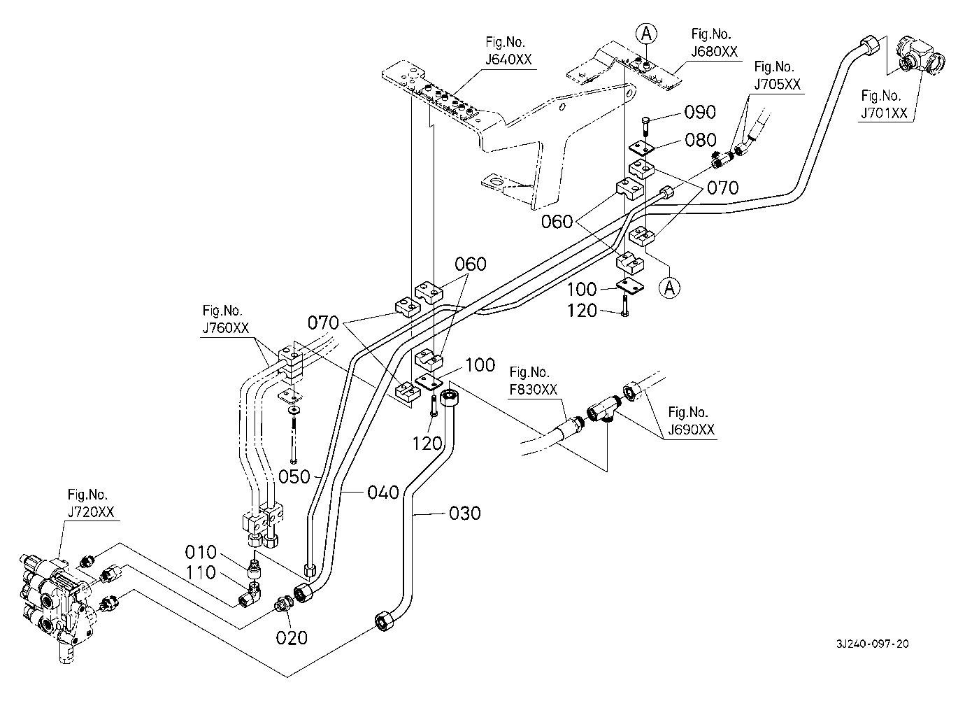 Front Suspension Valve Pipe (Rear) [With Front Sus