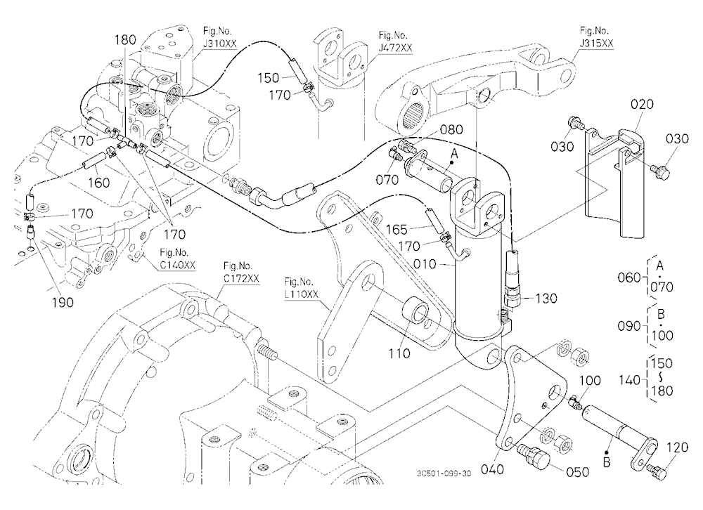 3P-Lift Assist Cylinder Lh