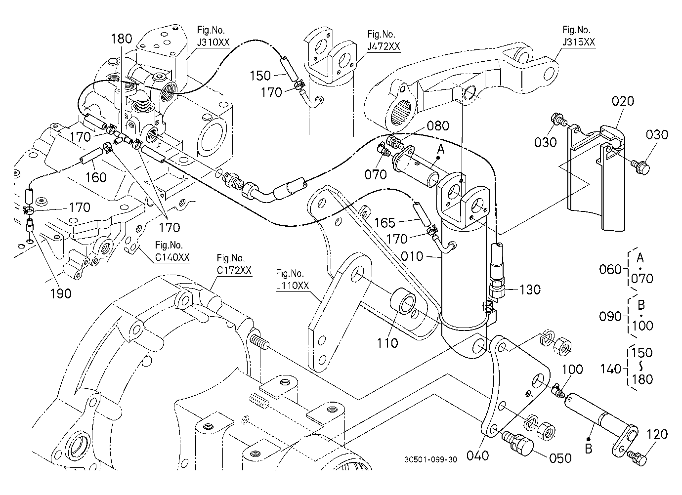3P-Lift Assist Cylinder Lh