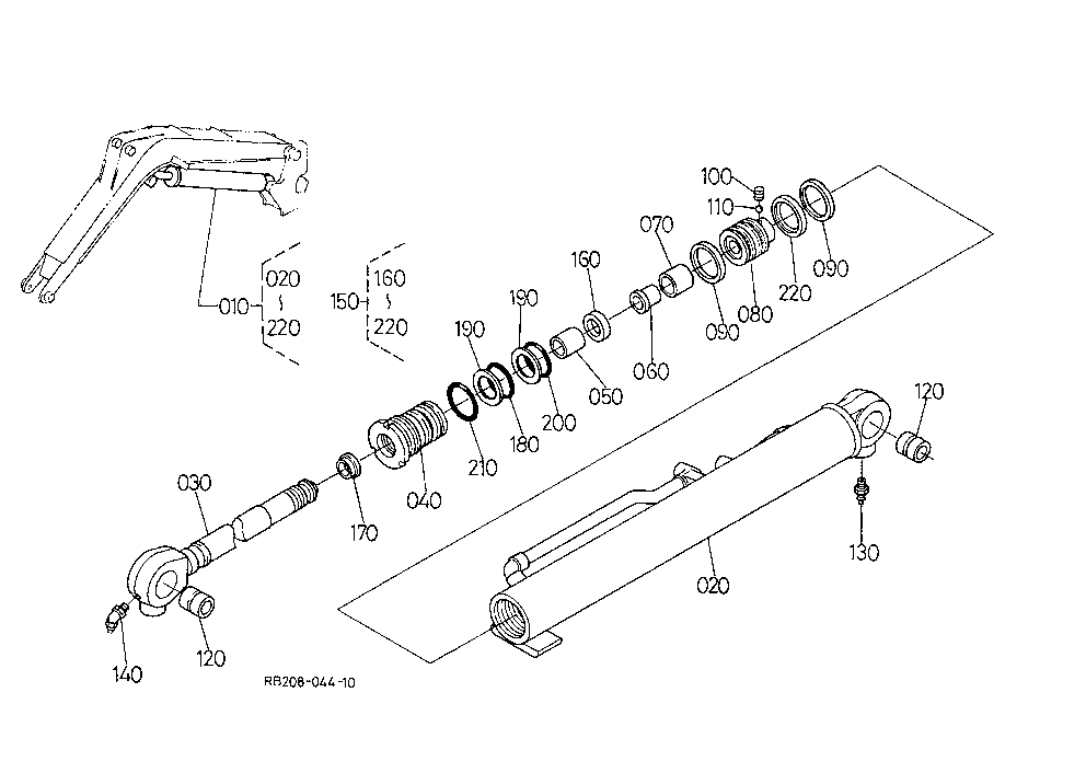 Boom Cylinder And Component Parts