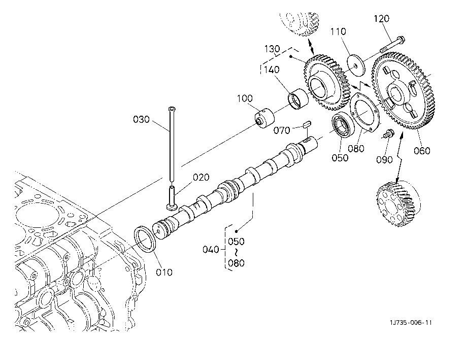 Camshaft And Idle Gear Shaft