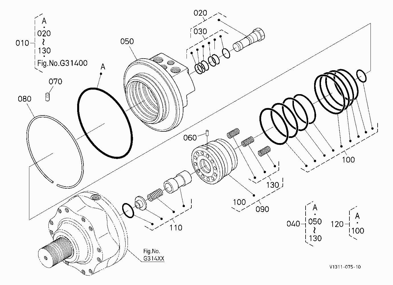 HST MOTOR LH 1 (COVER) [COMPONENT PARTS]