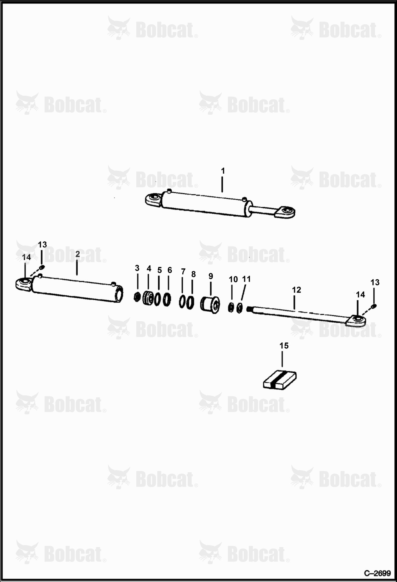 Steering Cylinder  5030M15001 - 5030M15020