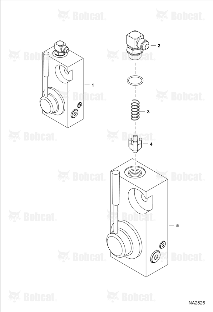 Ride Control Kit (Valve Assembly) B2LA11001 - B2LA11457