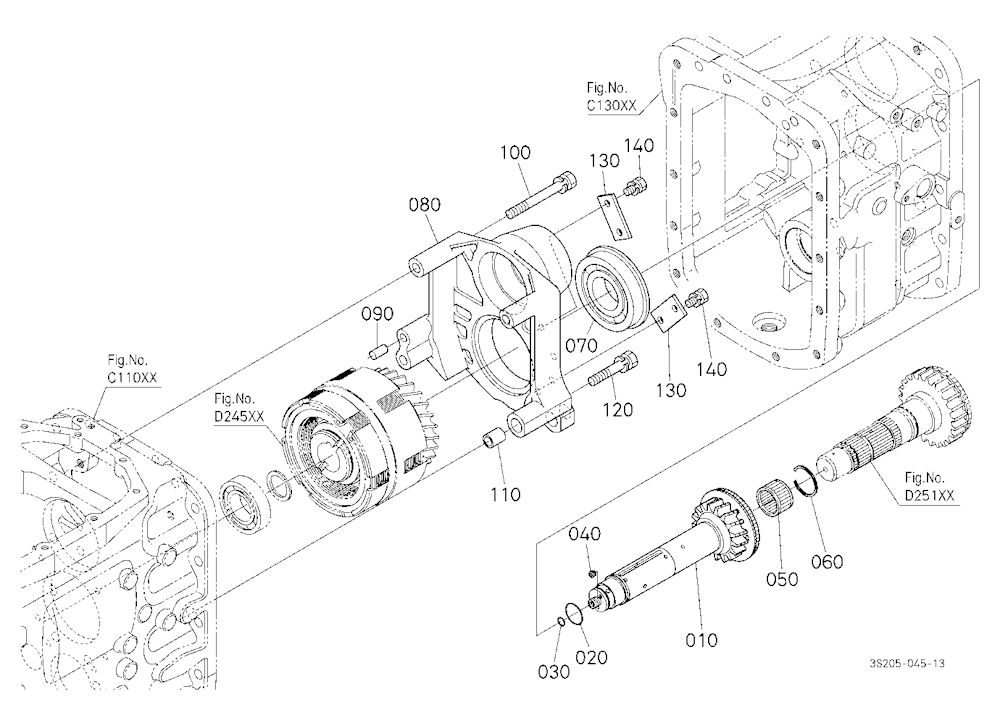 Range Gear Shaft (Front)