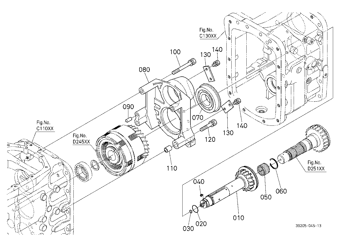 Range Gear Shaft (Front)
