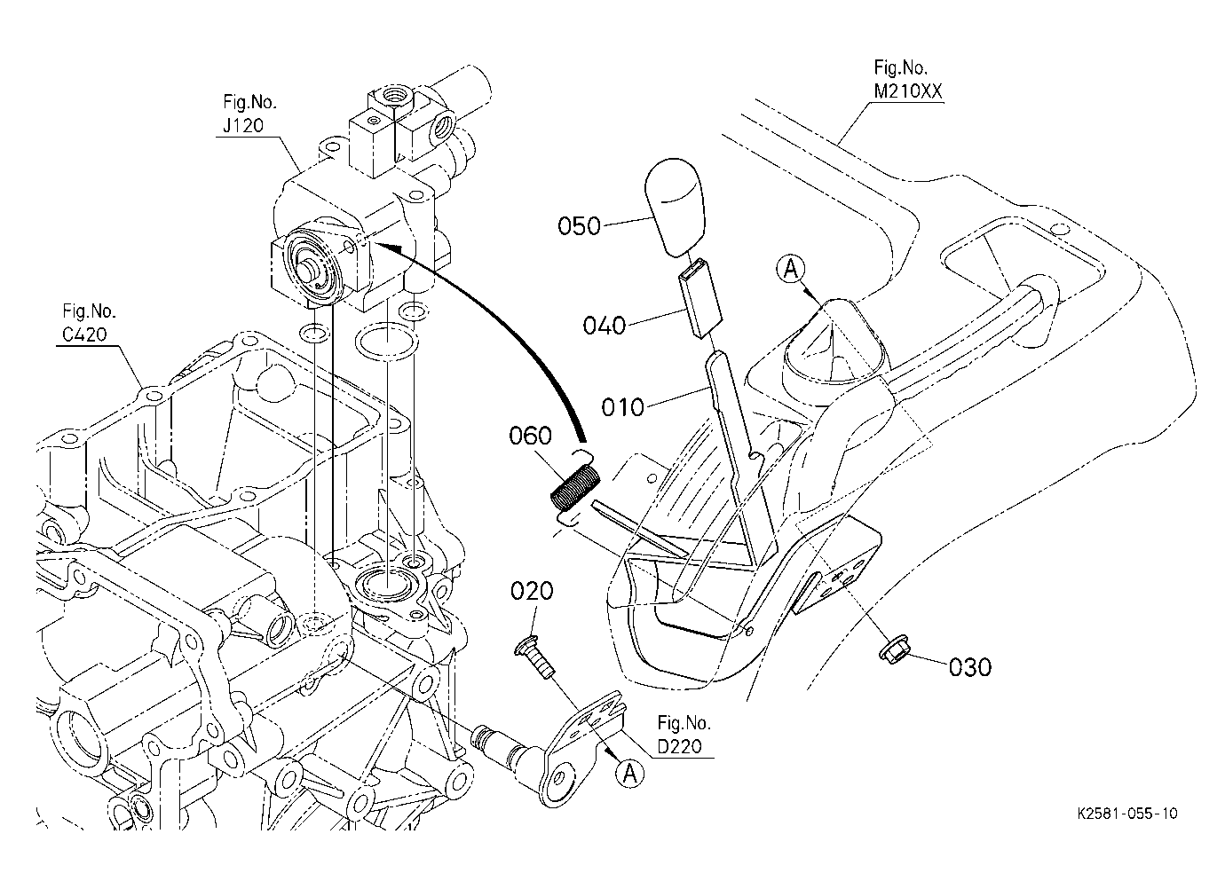 Pto Gear Shift Lever