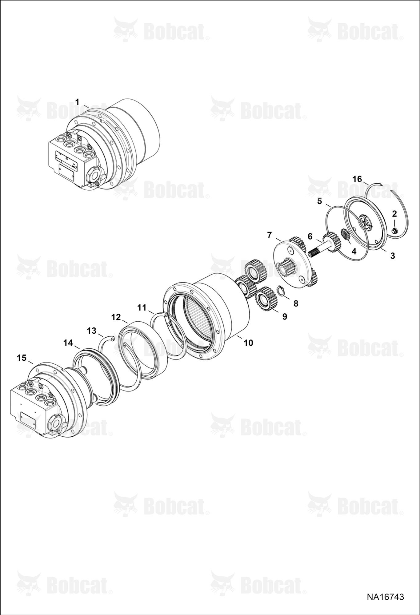 Travel Motor (Single Speed)