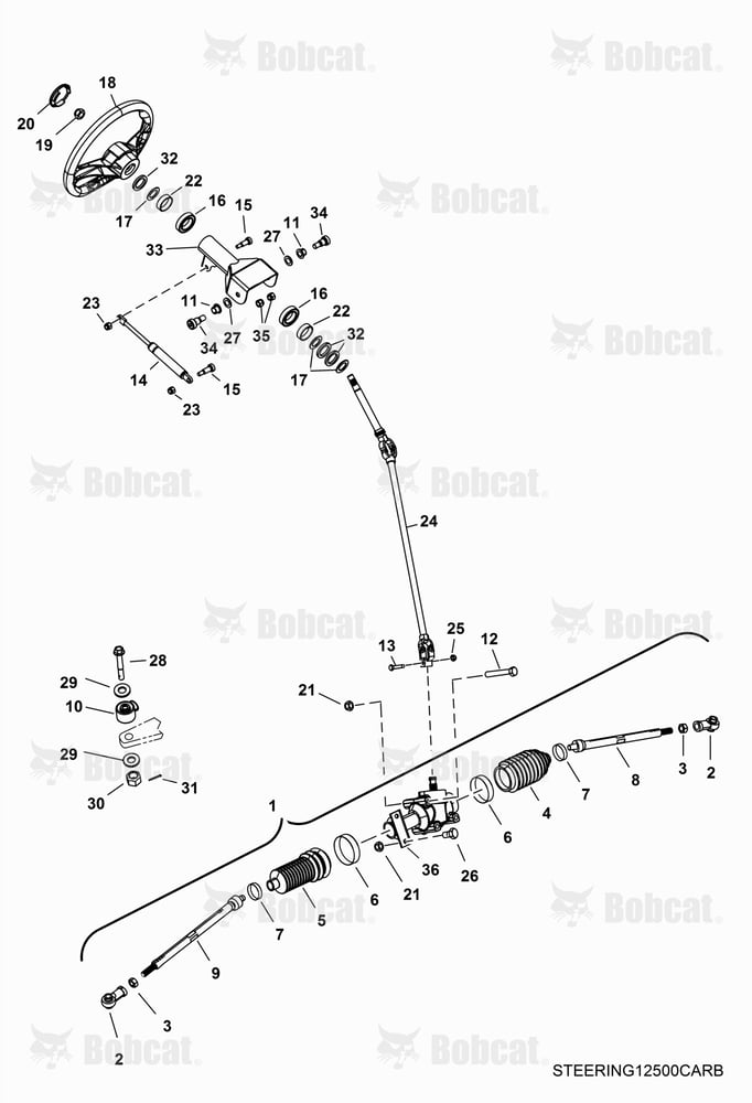 STEERING, Steering ASSY AJNS20001 & Above