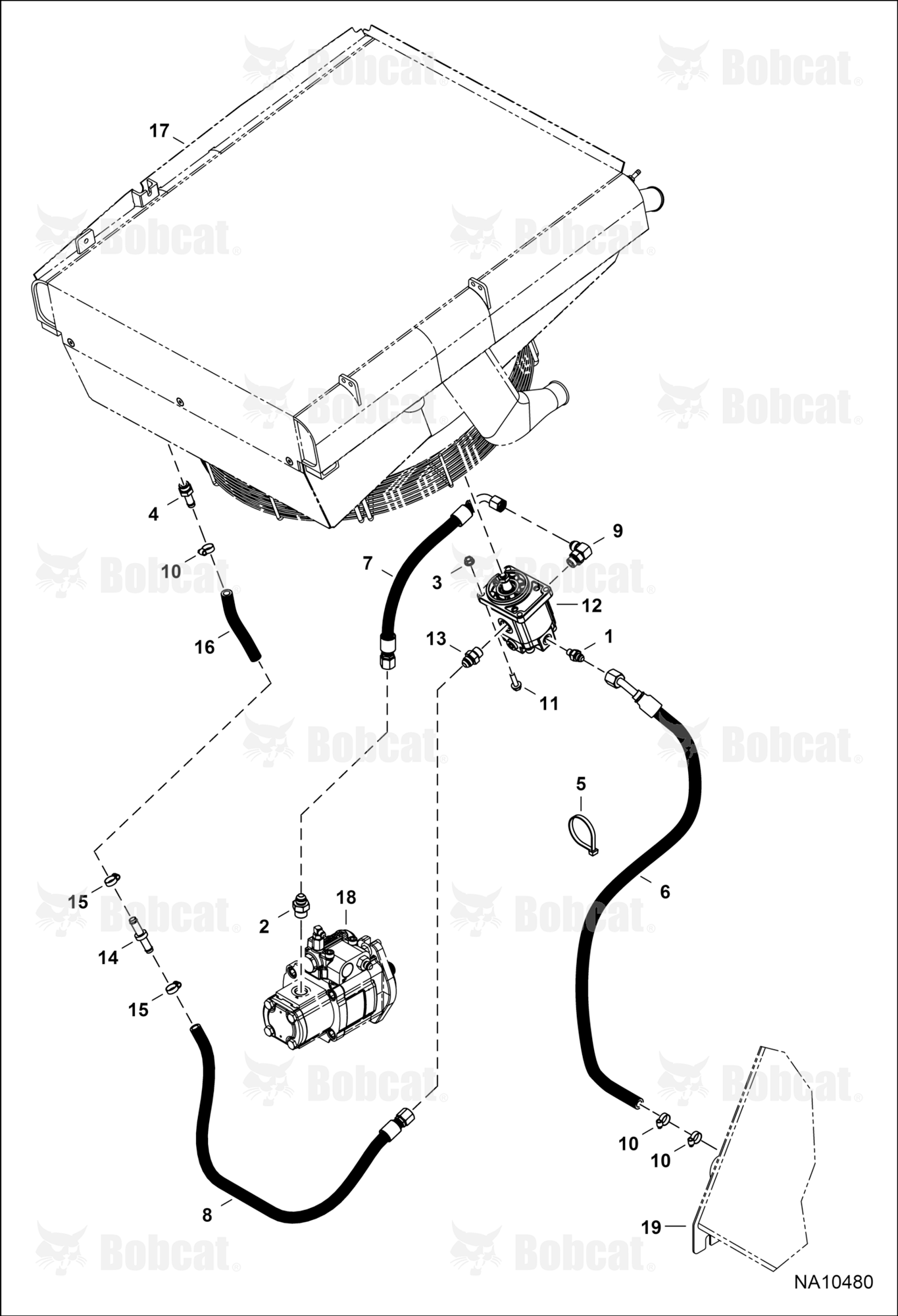 Hydraulic Circuitry (Fan Motor) (Non-reversible)