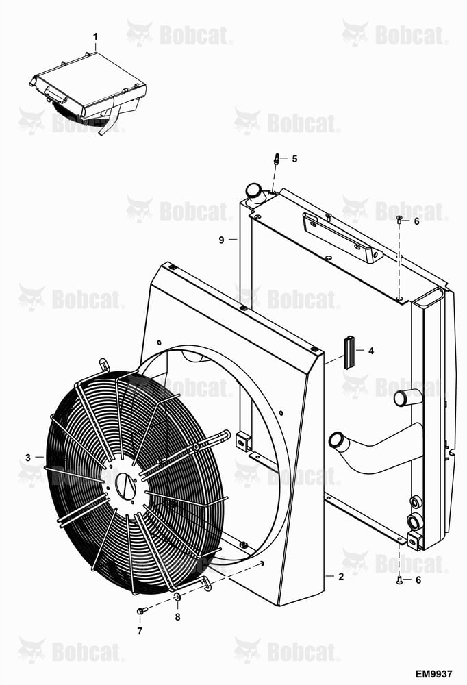 Engine & Attaching Parts (Radiator Water Exchanger)