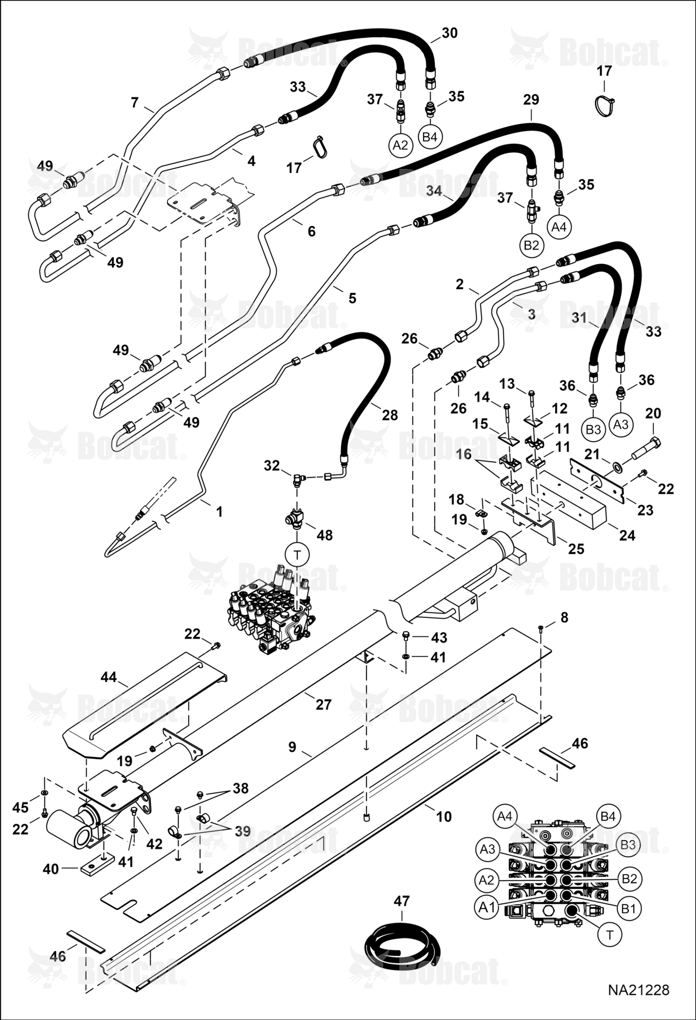 Hydraulic Circuitry (Outer Boom)