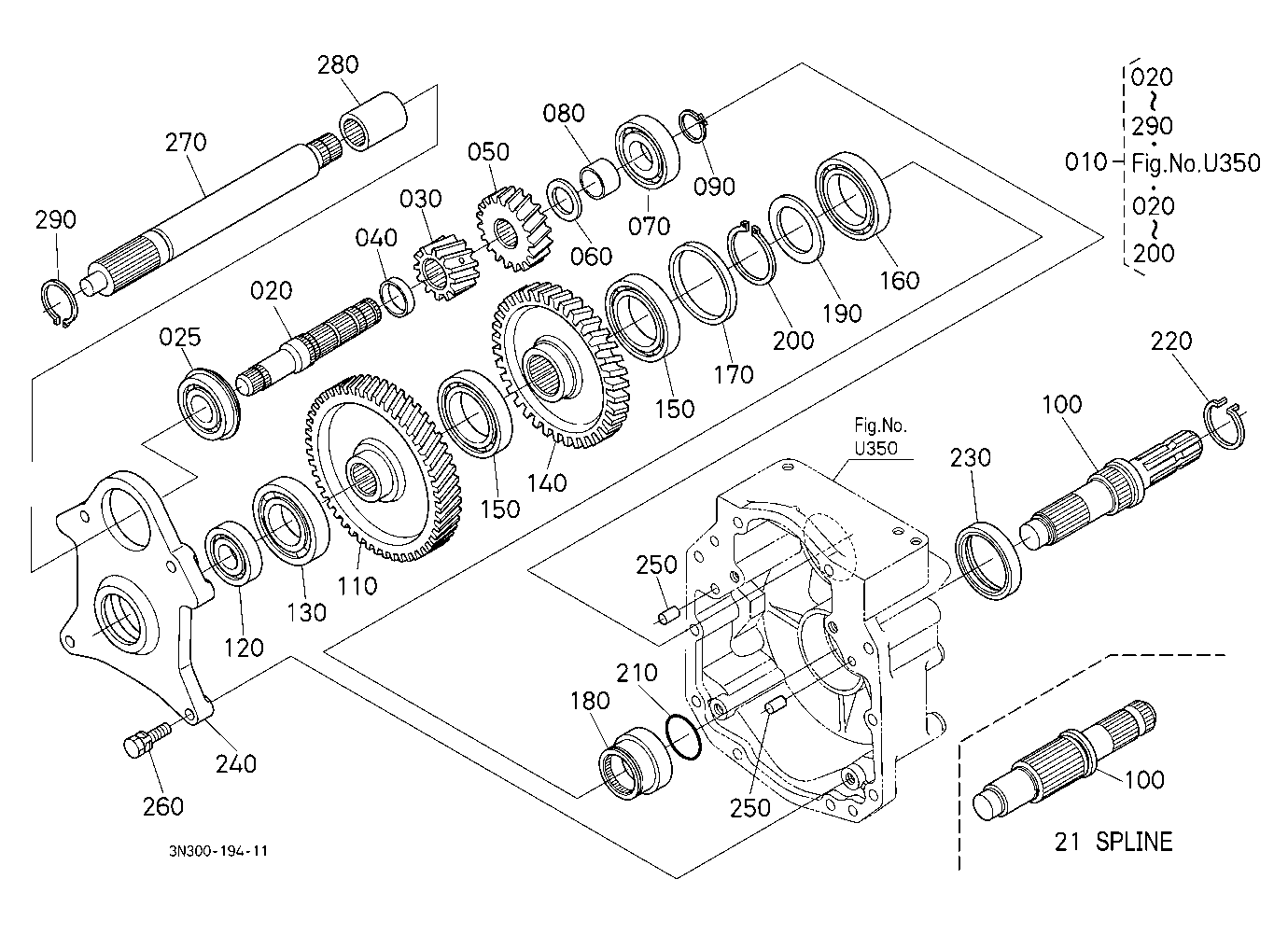 Pto(540/1000) Conversion Kit(Gear) (W/G No.M9277A)