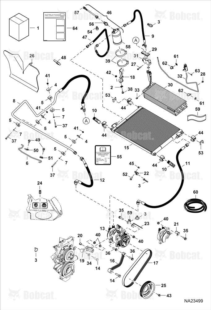 Heater & A/C (A/C Kit) (Plastic Housing)