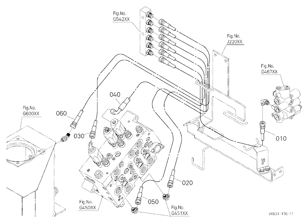 Oil Piping (Control Relay Rh)