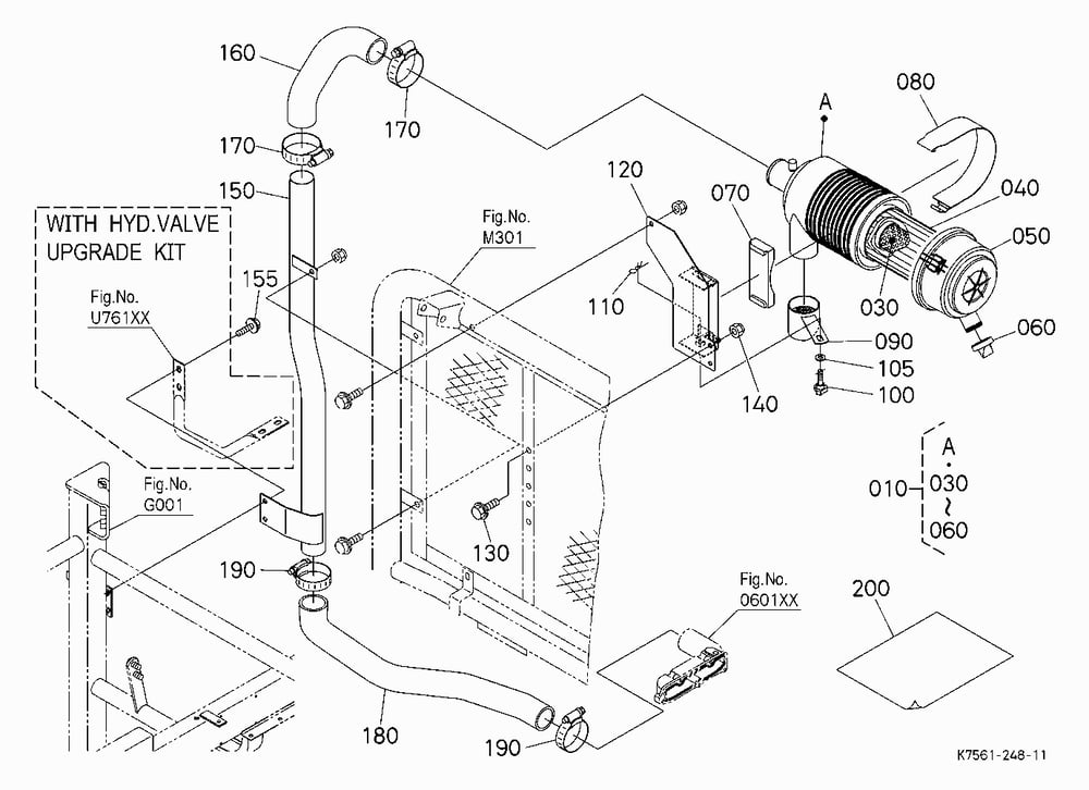 HIGH MOUNT AIR CLEANER KIT (ROPS) [V4271] [OPTION]