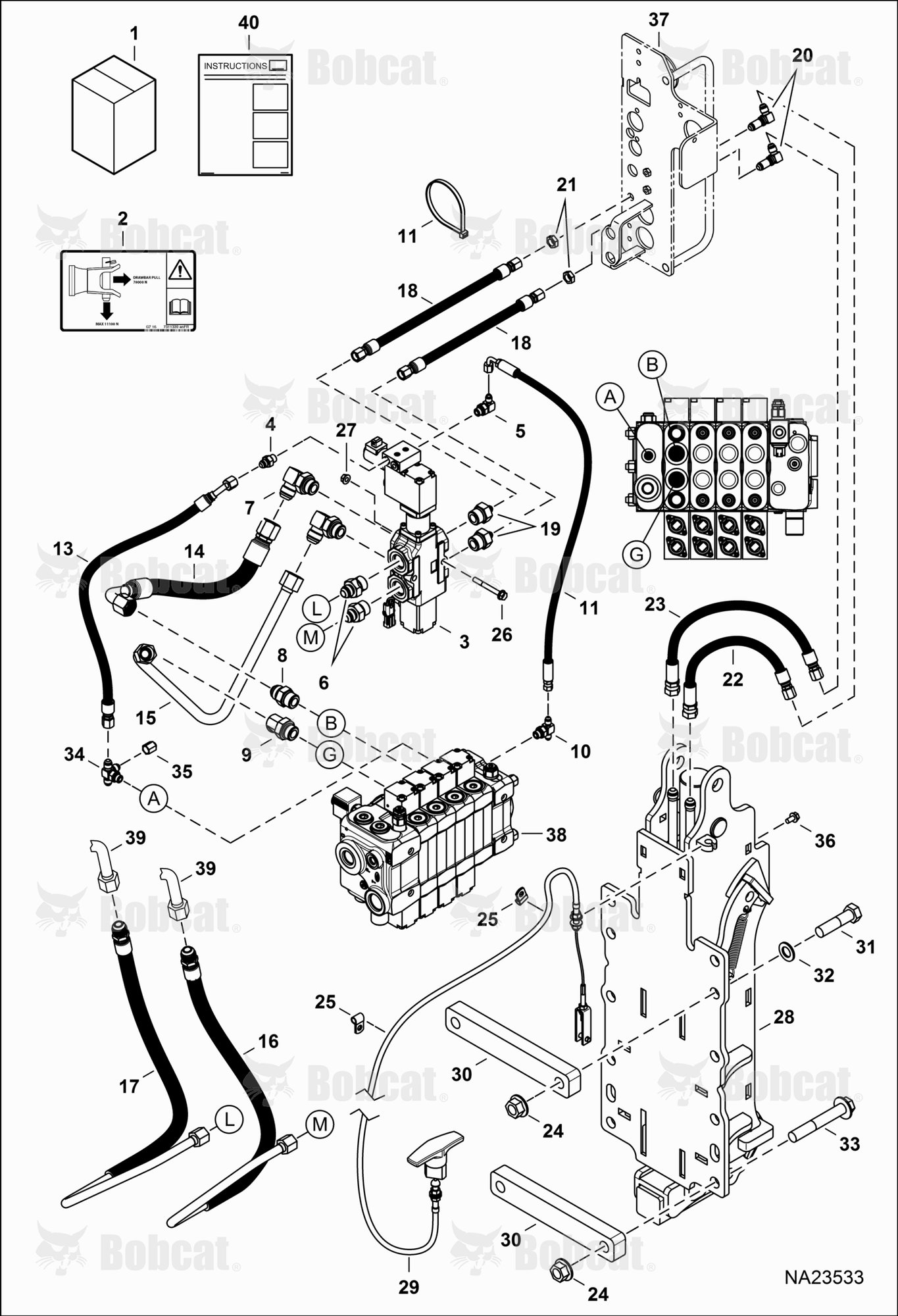 Rear Hydraulics Kit (Hook)