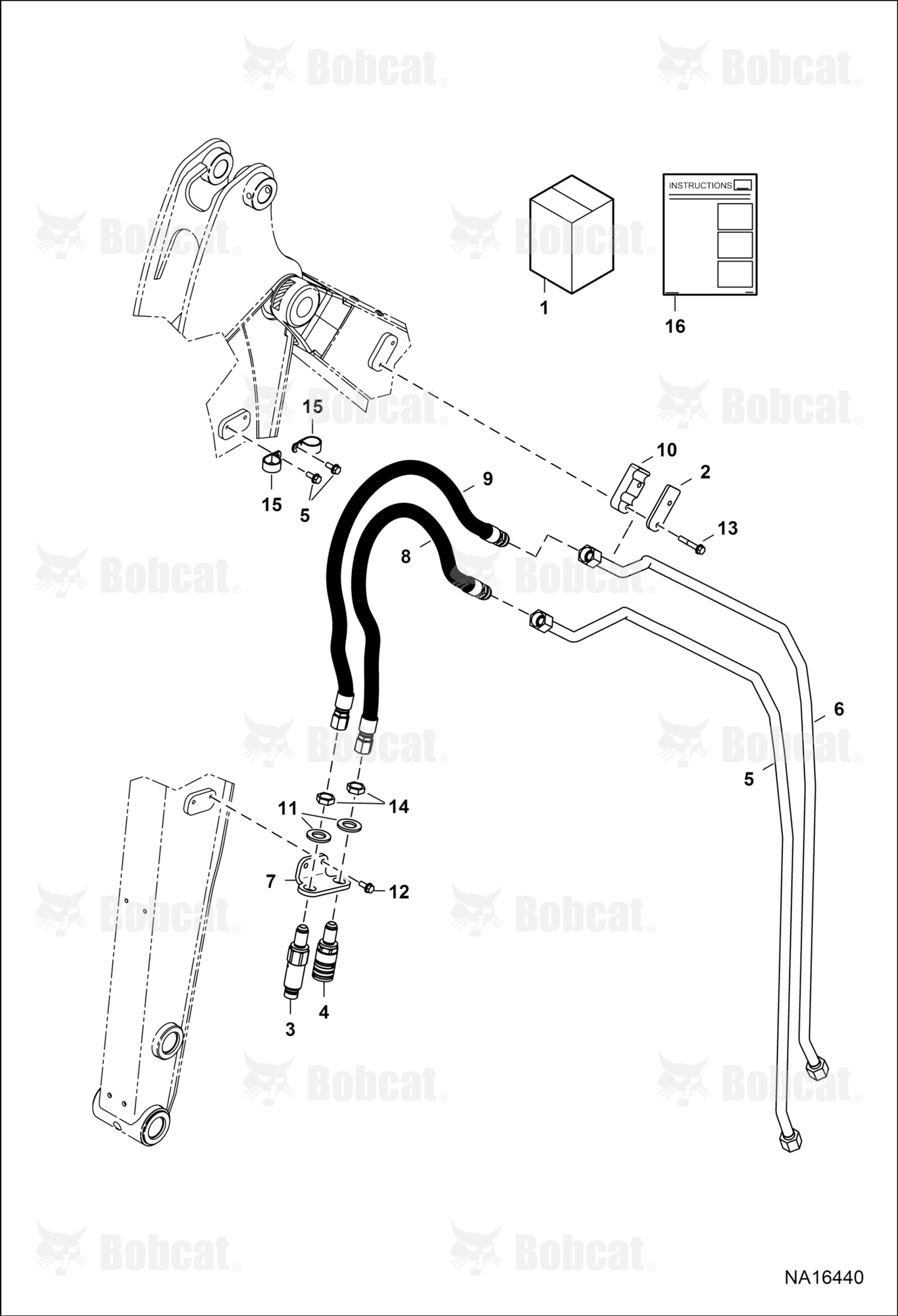 Hydraulic Auxiliary Kit (First)(Arm)