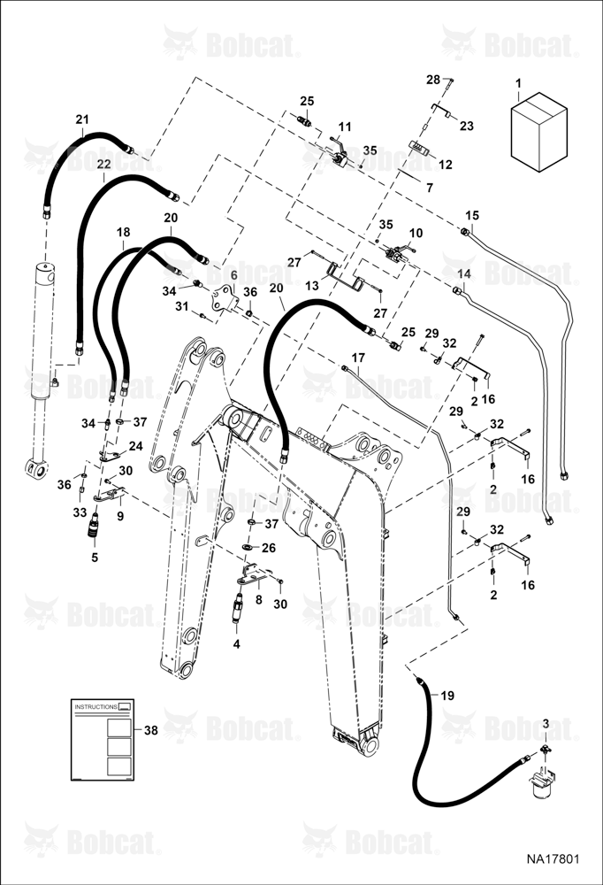 Hydraulic Auxiliary Kit (Third)(W/Case Drain)
