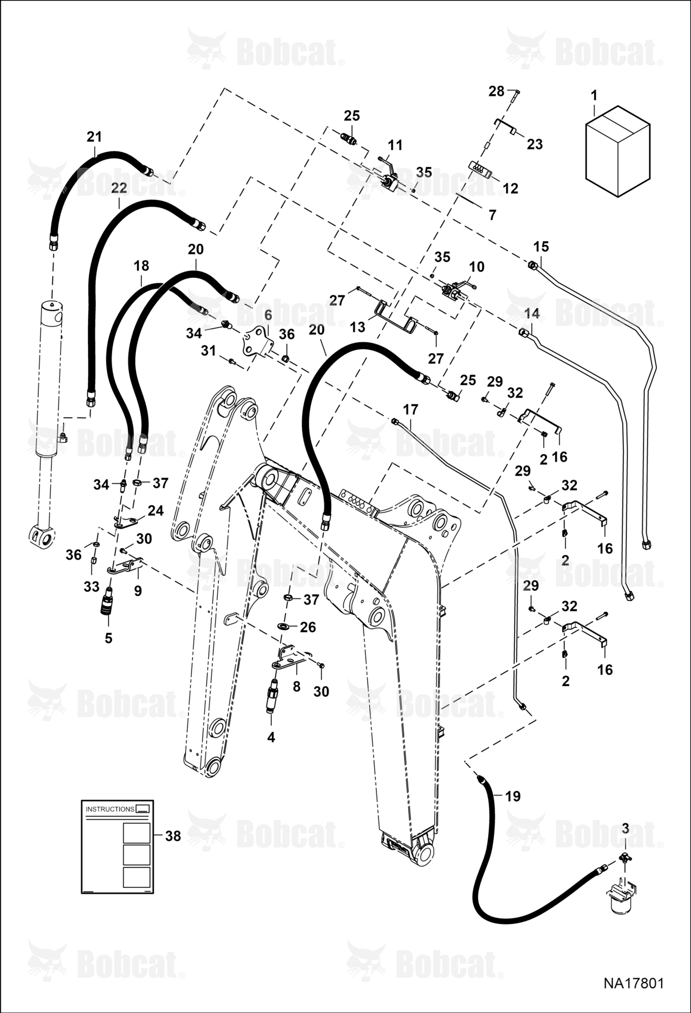Hydraulic Auxiliary Kit (Third)(W/Case Drain)