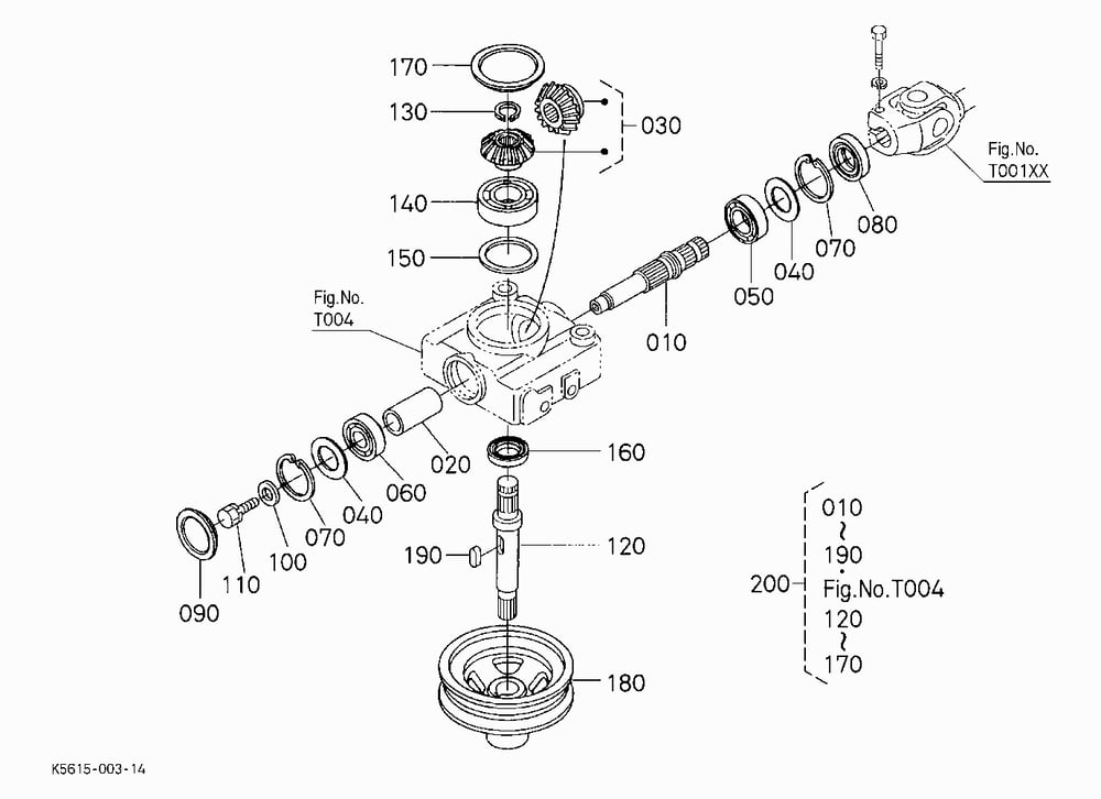INPUT SHAFT/CENTER PULLEY