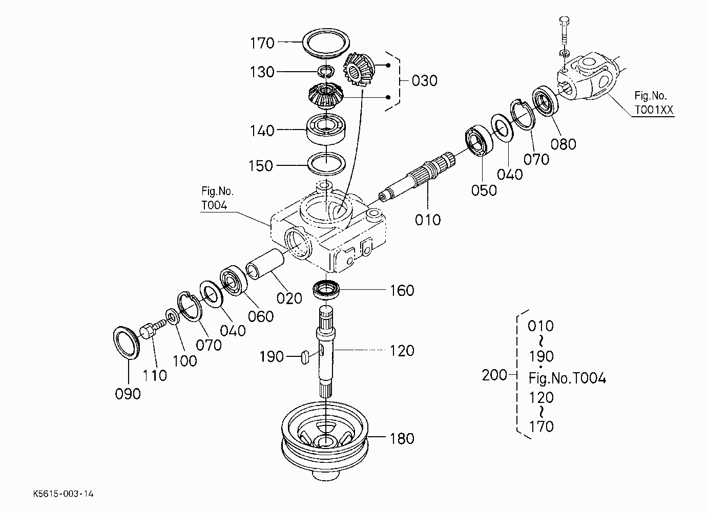 INPUT SHAFT/CENTER PULLEY