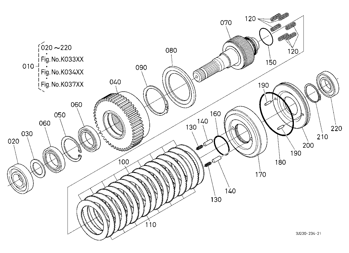 Pto Gear Case (Clutch) [Component Parts] [With Fro