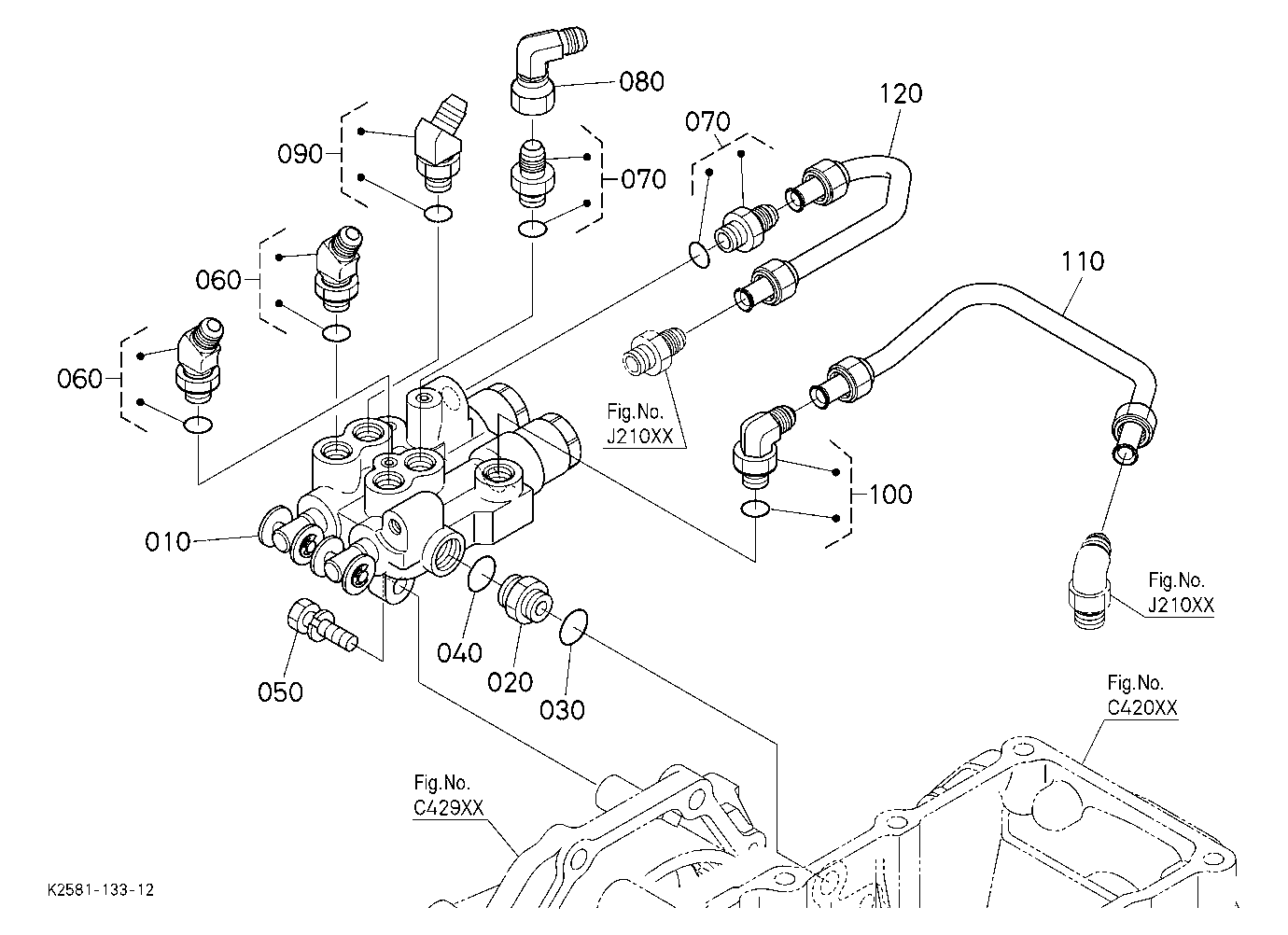Rear Control Valve Kit (Valve) (W/G No. Bx7376) [O