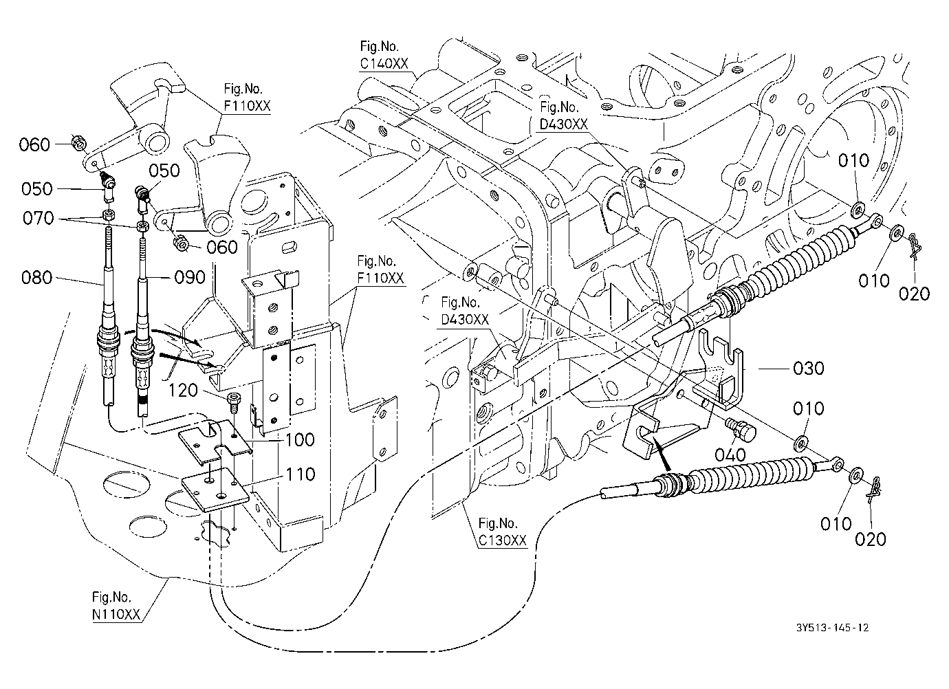 Range Gear Shift Cable