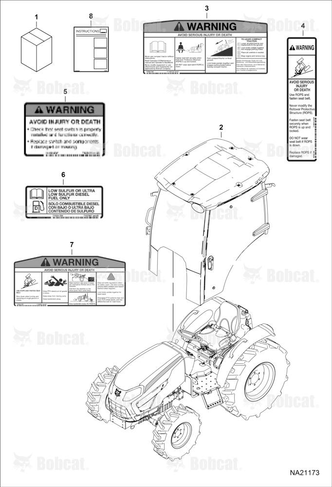 CAB Kit (Cab Kit) (Warning Decals)