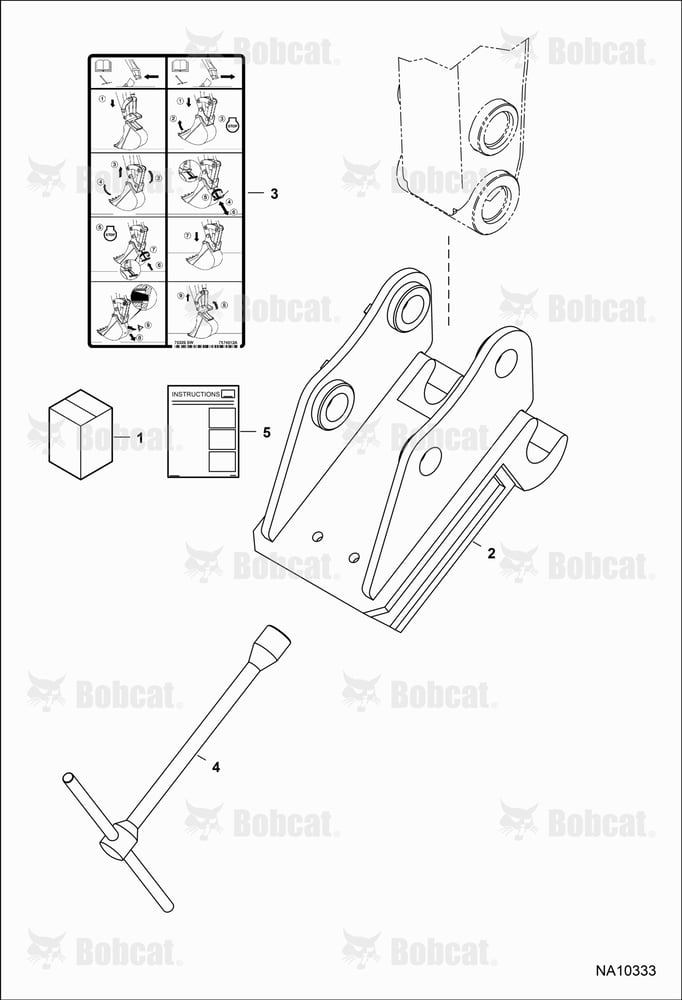 Bucket Link (Pin-On X-Change) (German Style System)
