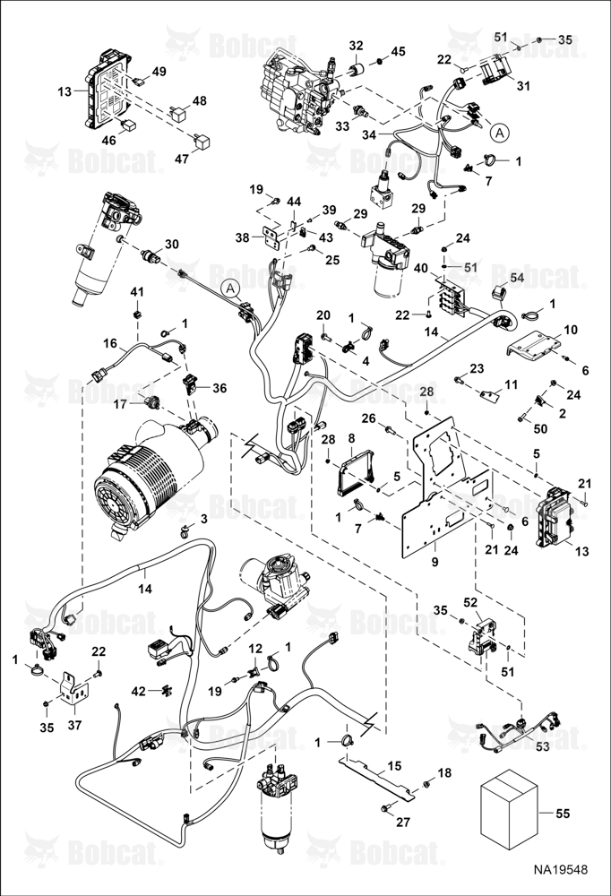 Engine Electrical Circuitry (Frame Harness, Fuse Relay, & Sensors) B4SE11001 - B4SE11980
