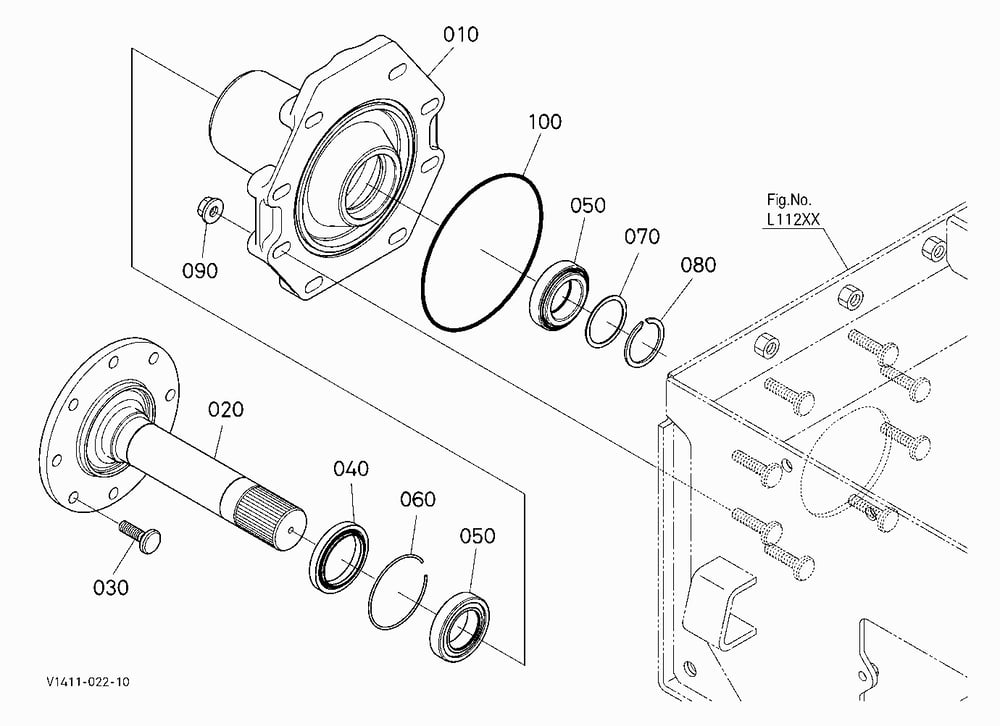 FRONT AXLE (RH)