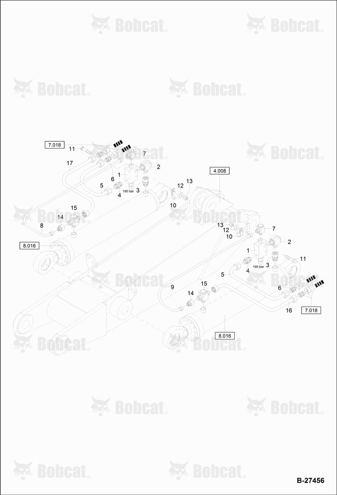 Hydraulic Installation -LOAD Holding Valve (Intermediate Boom)