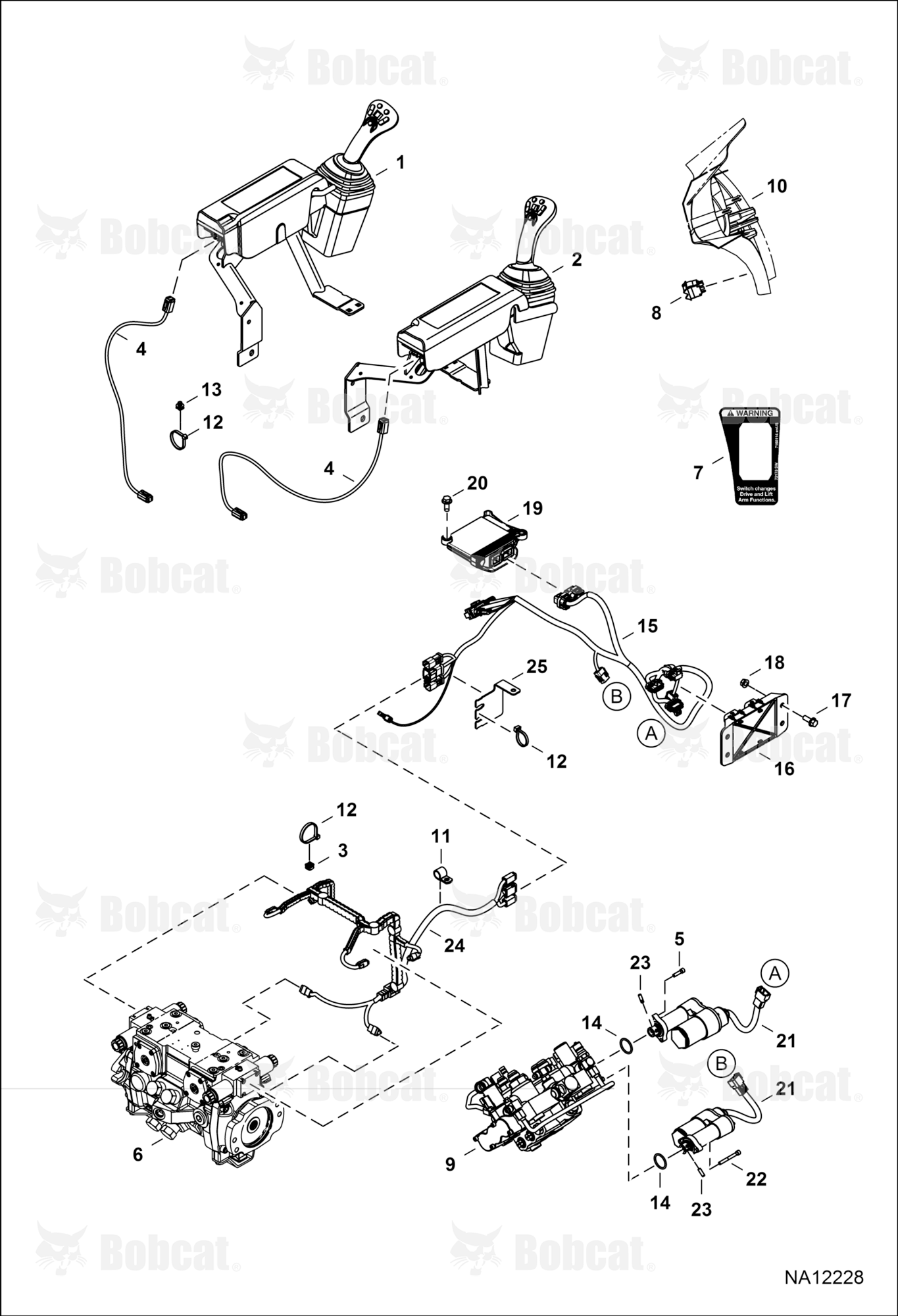 Controls Electrical (Selectable Joystick Controls)  B42T11001 - B42T12500