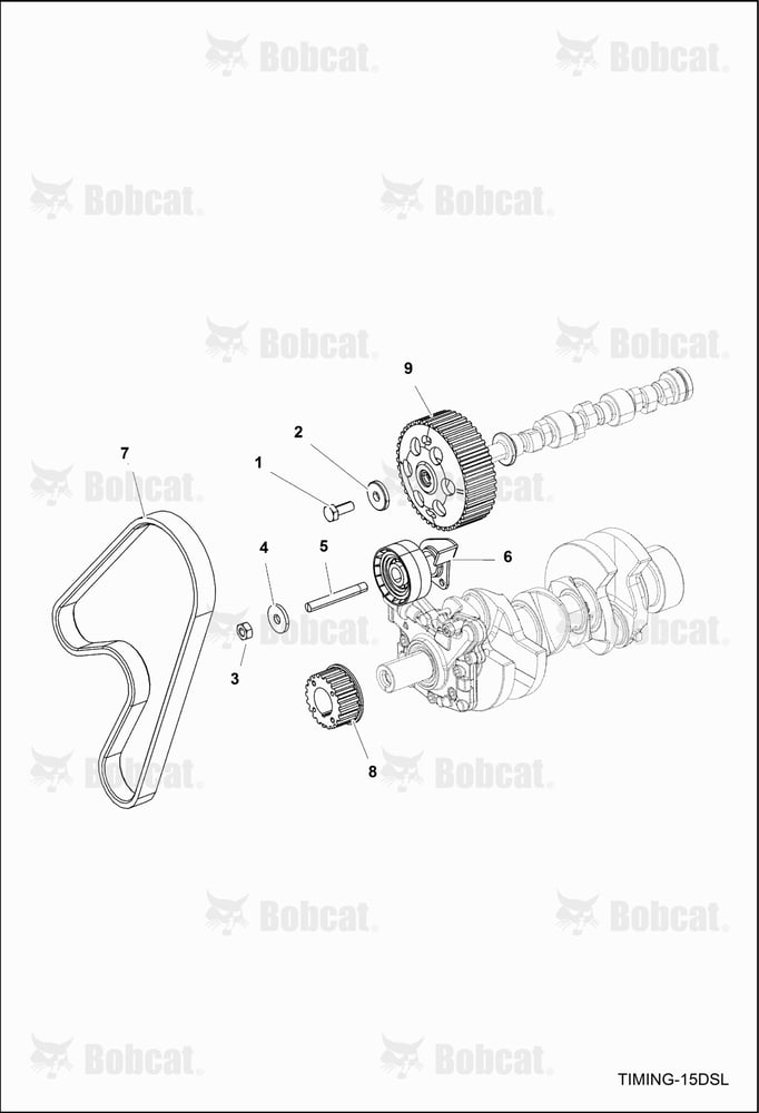 ENGINE, Timing PULLEY, Timing BELT, Jockey Pulley