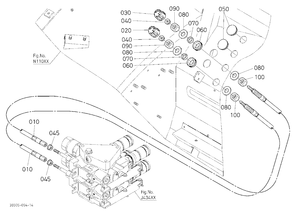 Auxiliary Control Valve Wire With Flow Control
